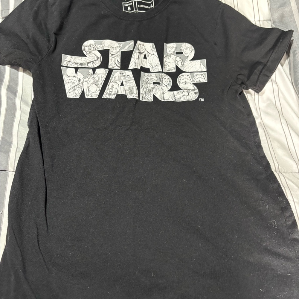 Star Wars Black and White Short Sleeve Tee
